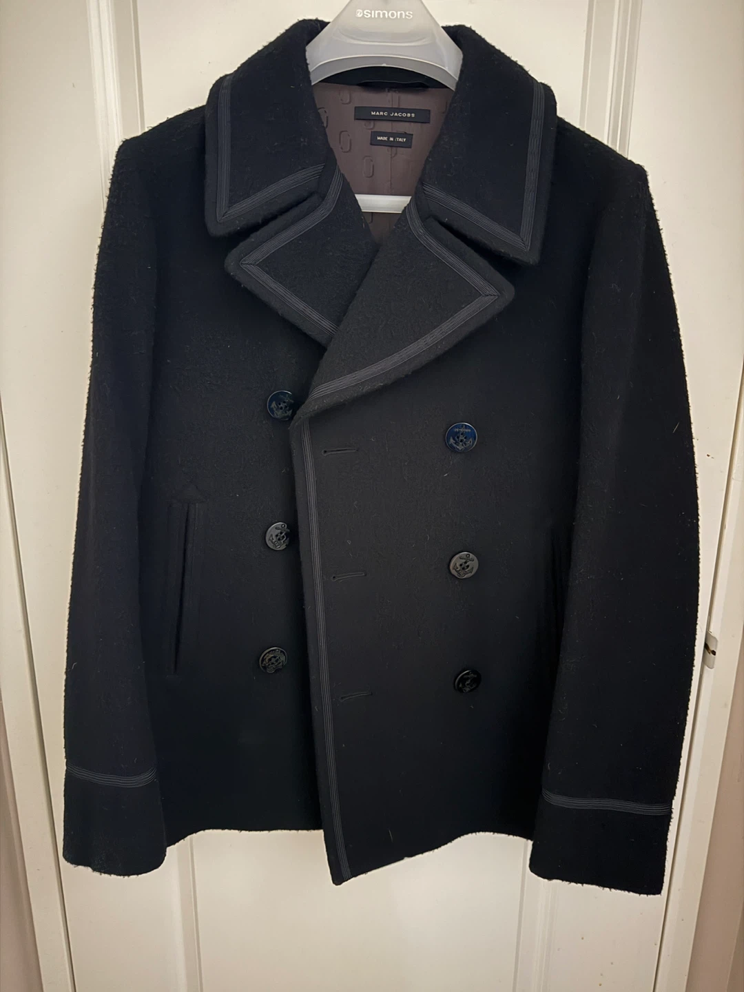 Marc Jacobs Men’s Wool Pea Coat – Size 50 (Made in Italy) - photo 3