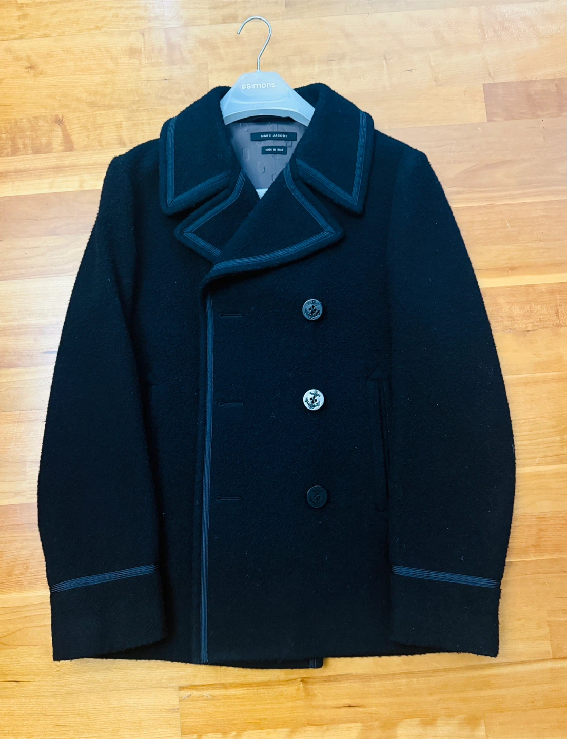 Marc Jacobs Men’s Wool Pea Coat – Size 50 (Made in Italy)
