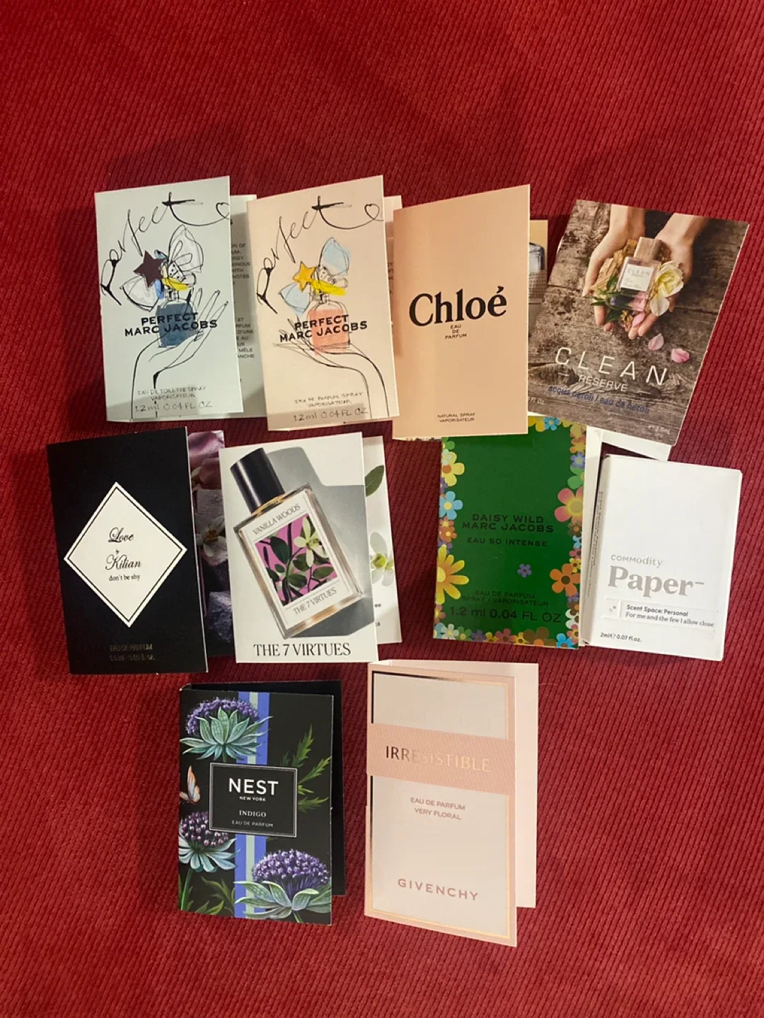 Perfume Sample Lot: Marc Jacobs, Chloe, Givenchy & More!