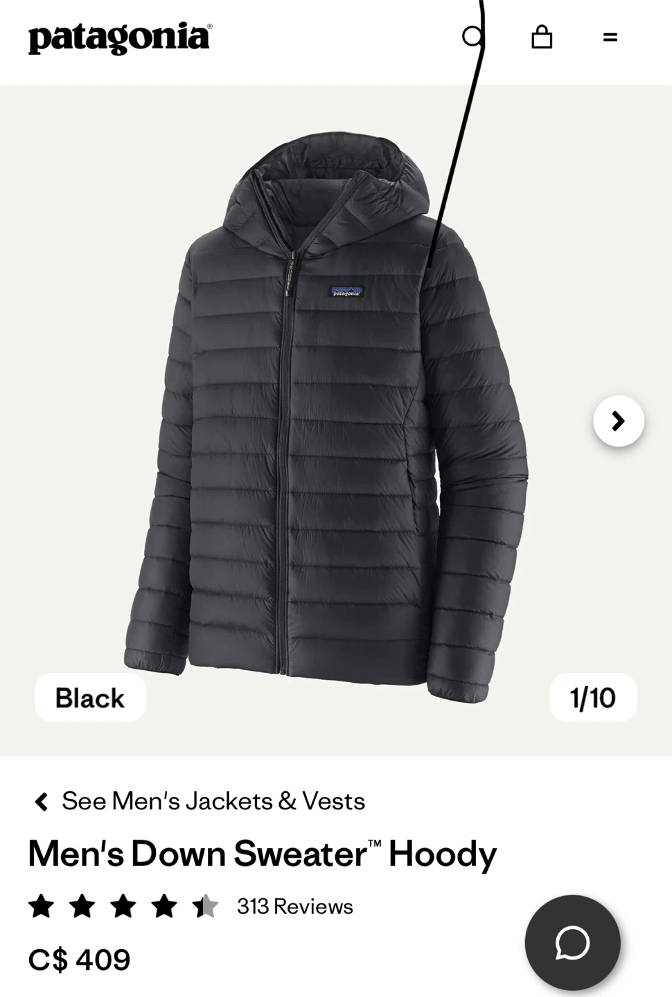 Patagonia mens xs downjacket - photo 3