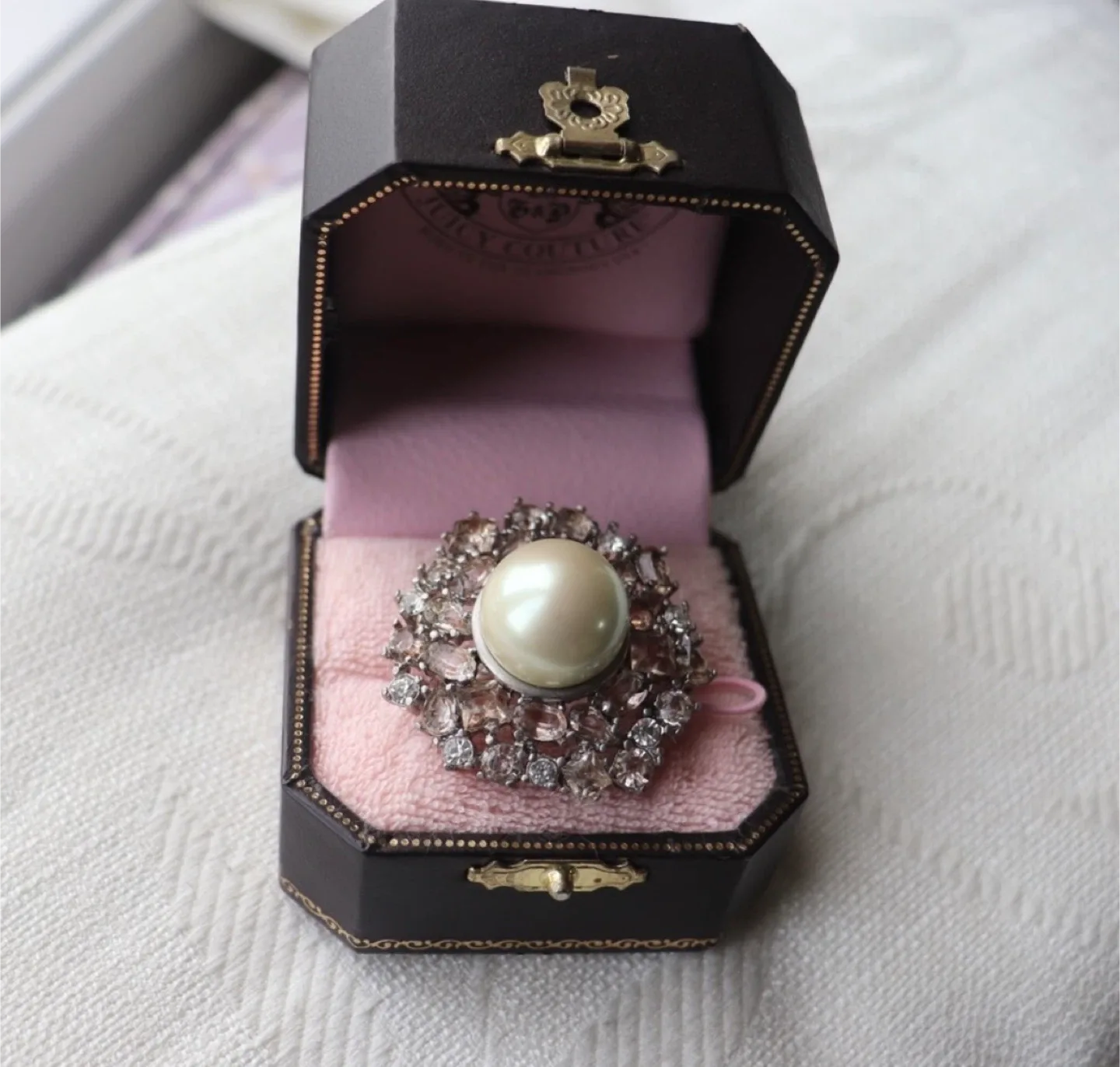 Juicy Couture Pearl Ring with Box image indicator(2)