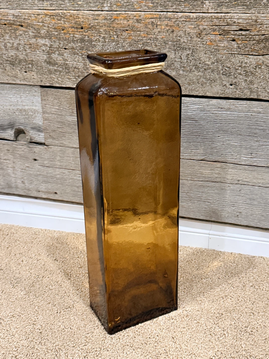 Brown Rectangular Vase – Modern & Elegant - photo 2