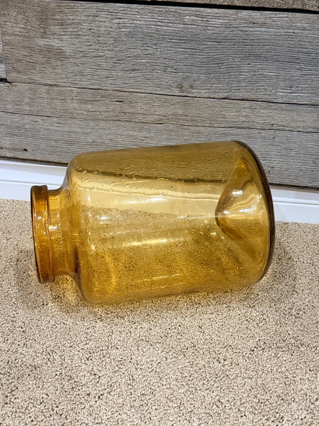 Elegant 8” x 12” Gold & Clear Decorative Vase image indicator(2)