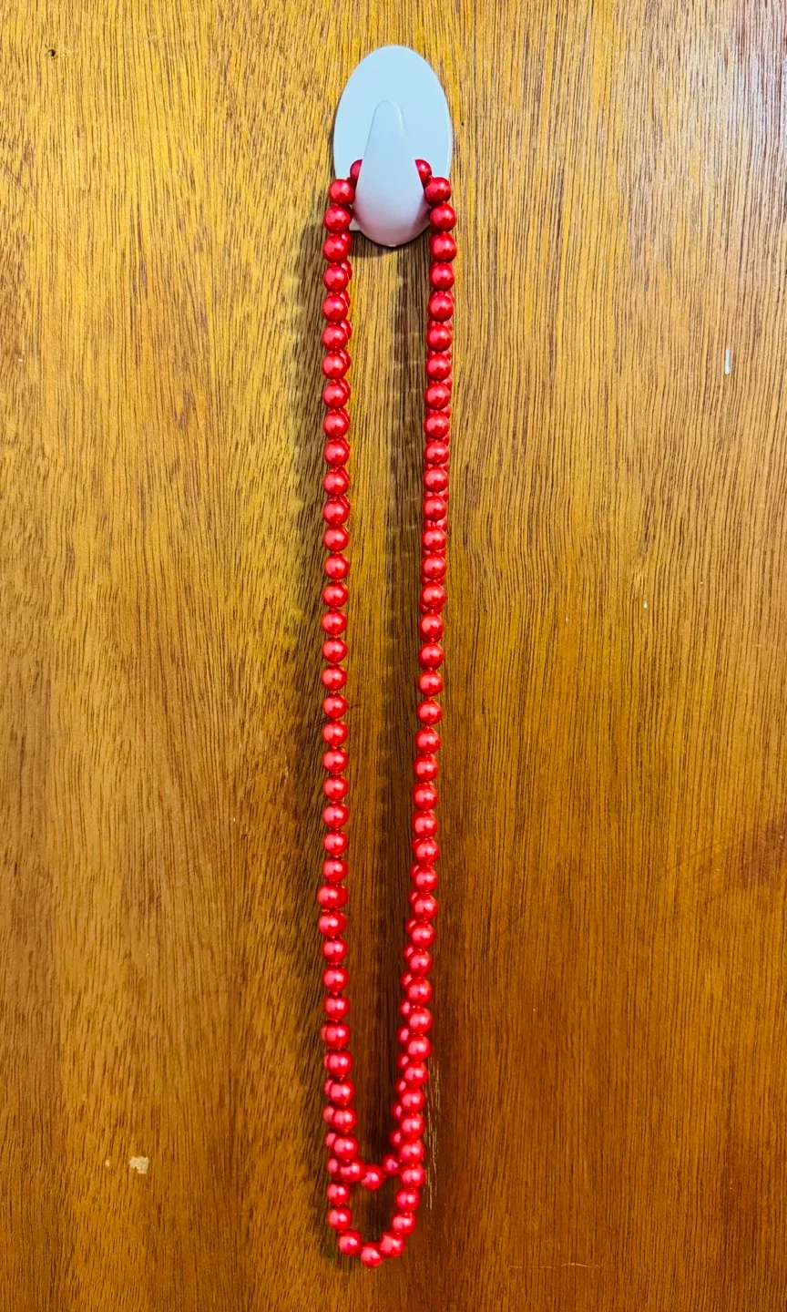 Red Beaded Necklace