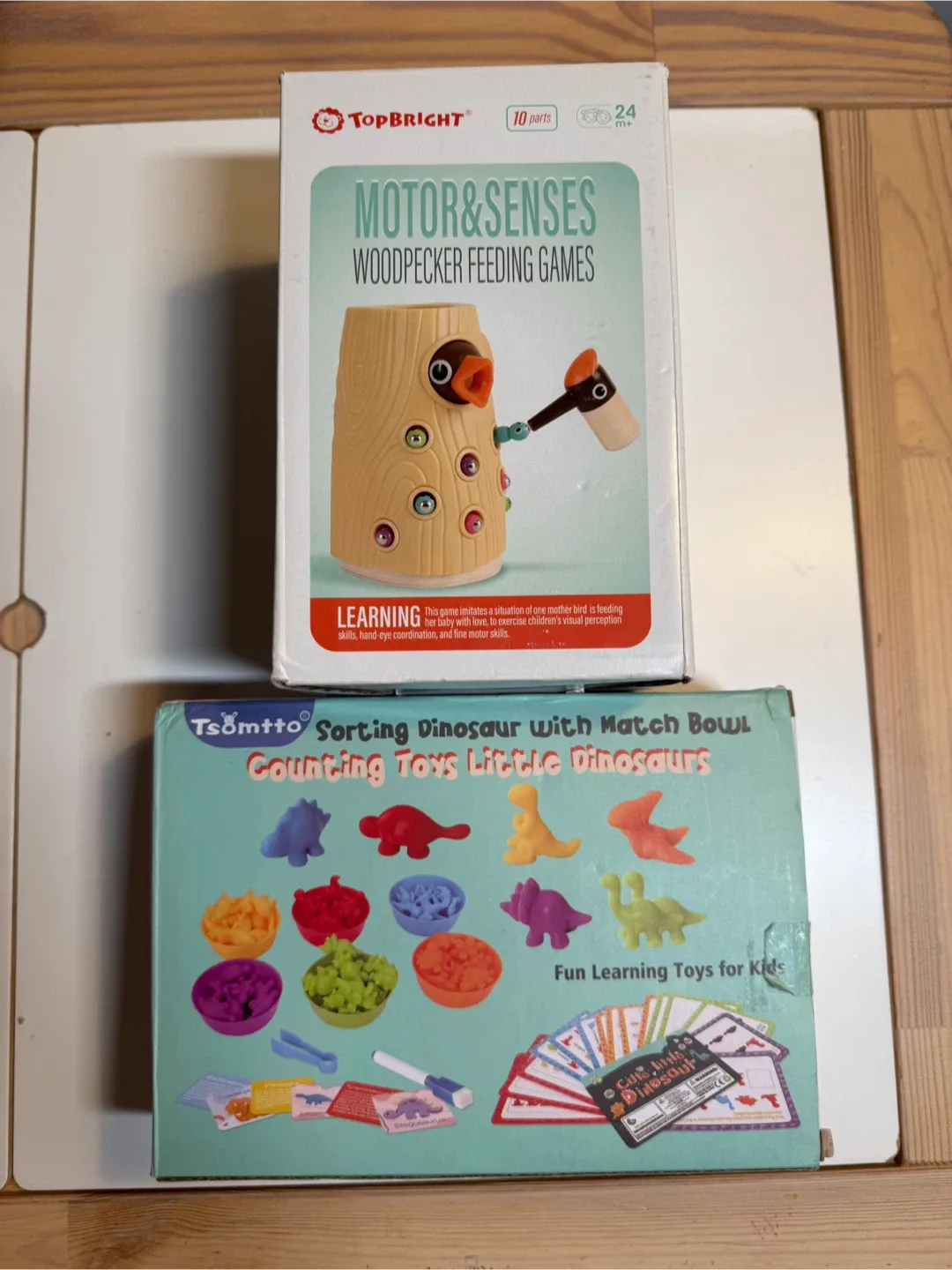 Woodpecker Feeding Game & Dinosaur Counting Game