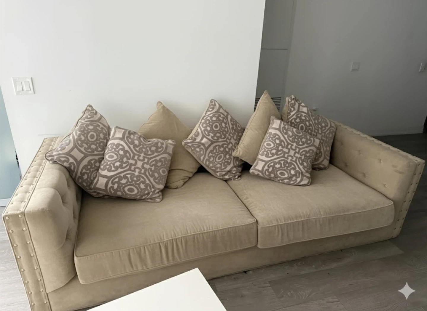 Couch with Pillows