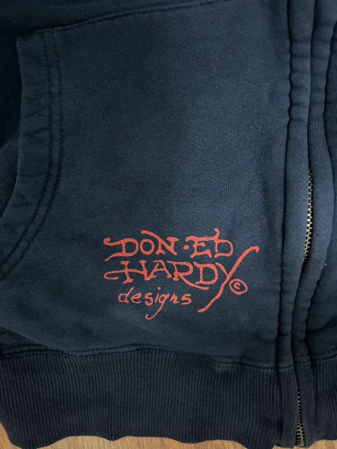 navy blue vintage Ed Hardy Zip Up Hoodie image indicator(3)