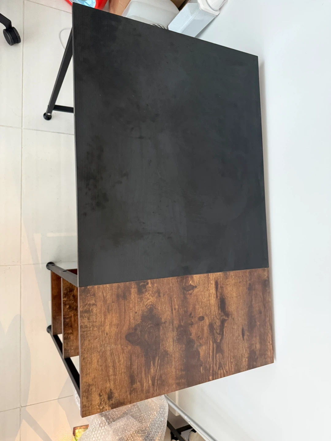 Two-Tone Desk with Shelves - photo 3