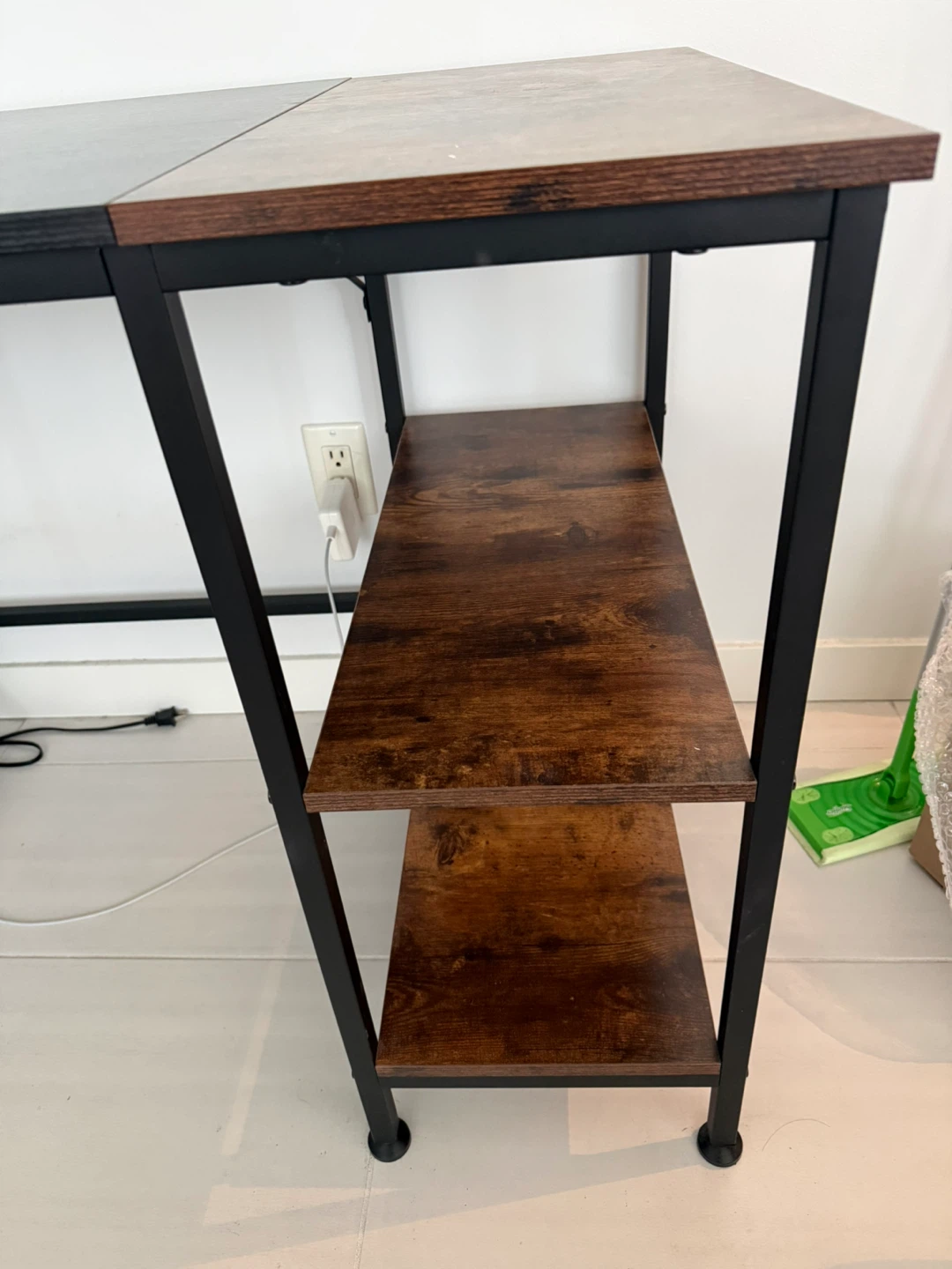 Two-Tone Desk with Shelves - photo 2