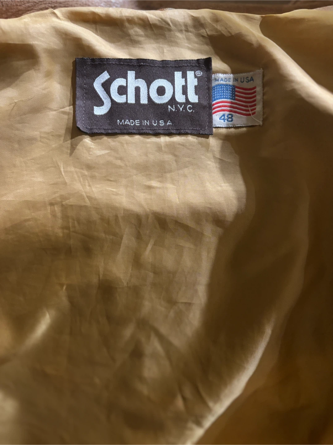 Schott N.Y.C. Leather Jacket Size 48 - photo 3