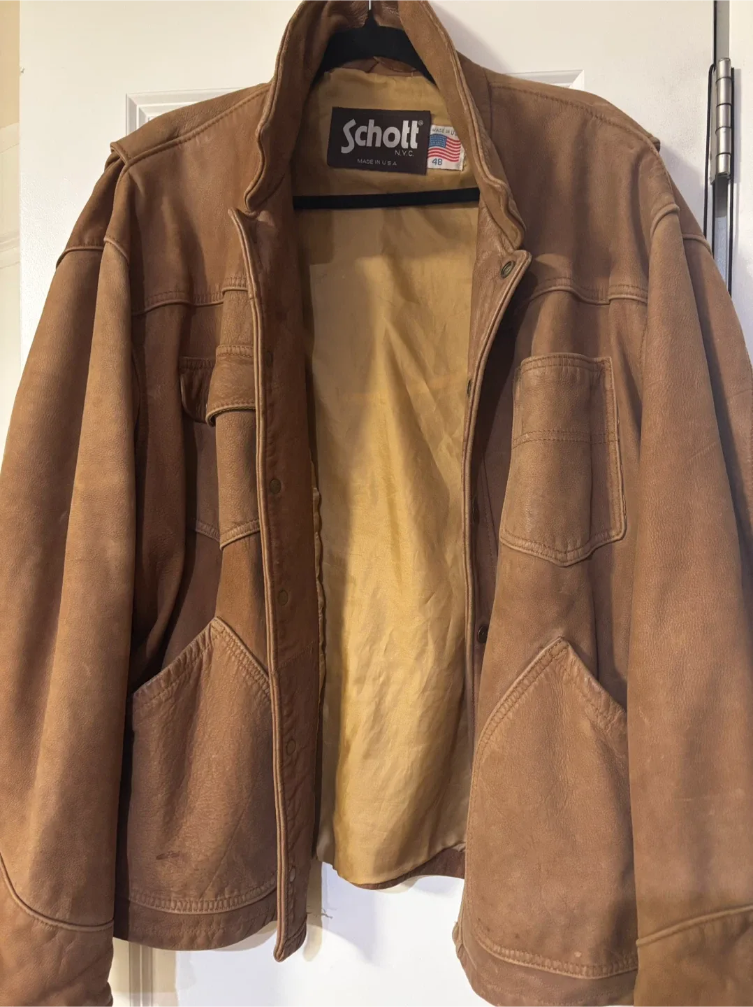 Schott N.Y.C. Leather Jacket Size 48 image indicator(2)