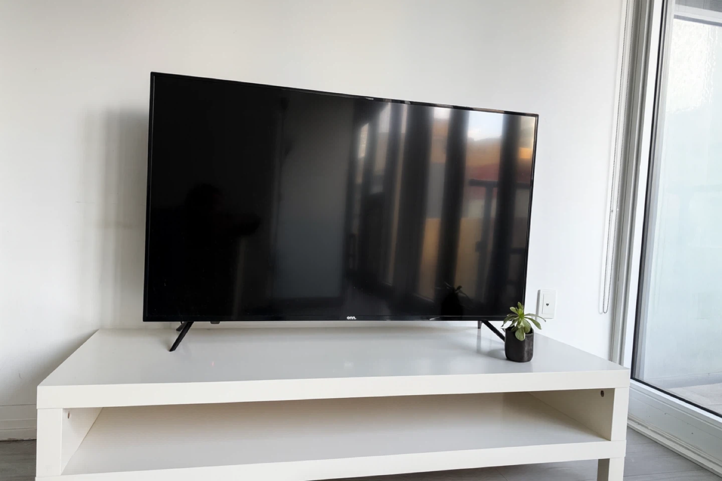 Roku 55’’ TV and TV unit table for sale - photo 2