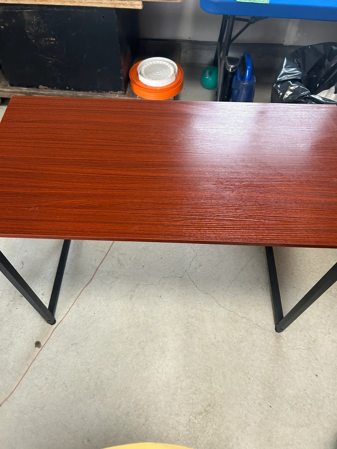 Wooden Top Desk - Brown