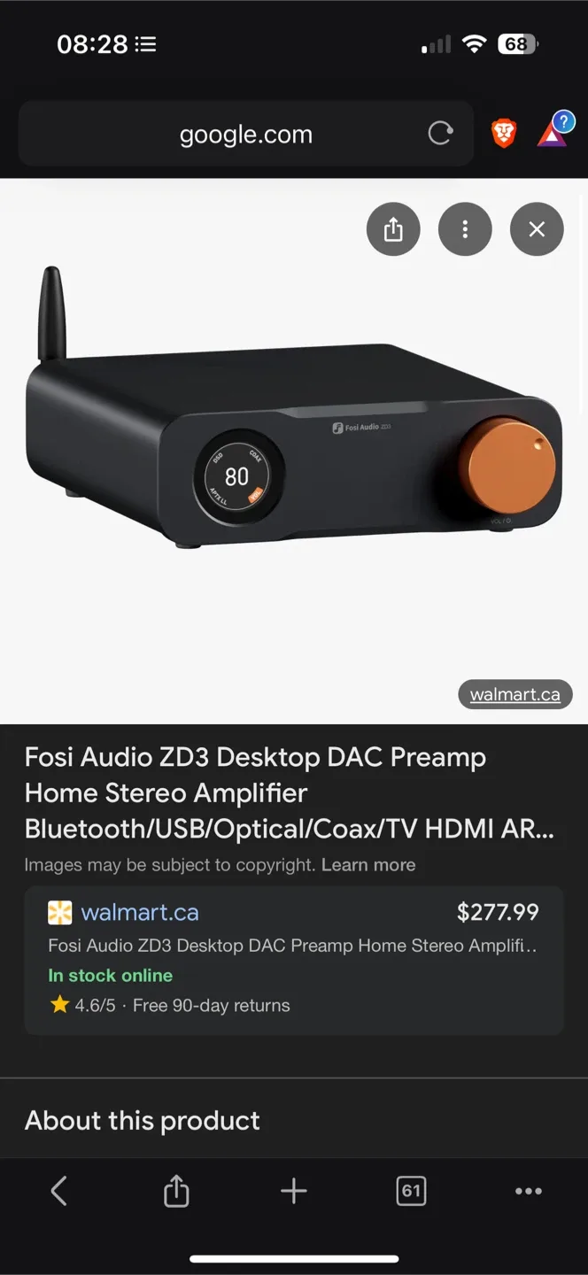 *New* $315 Fosi Audio ZD3 Desktop DAC Preamp