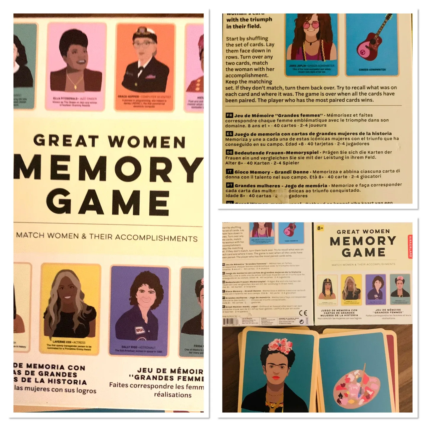 Board Games Lot: Go Fish Art, Great Women Memory Game, Ungame image indicator(3)