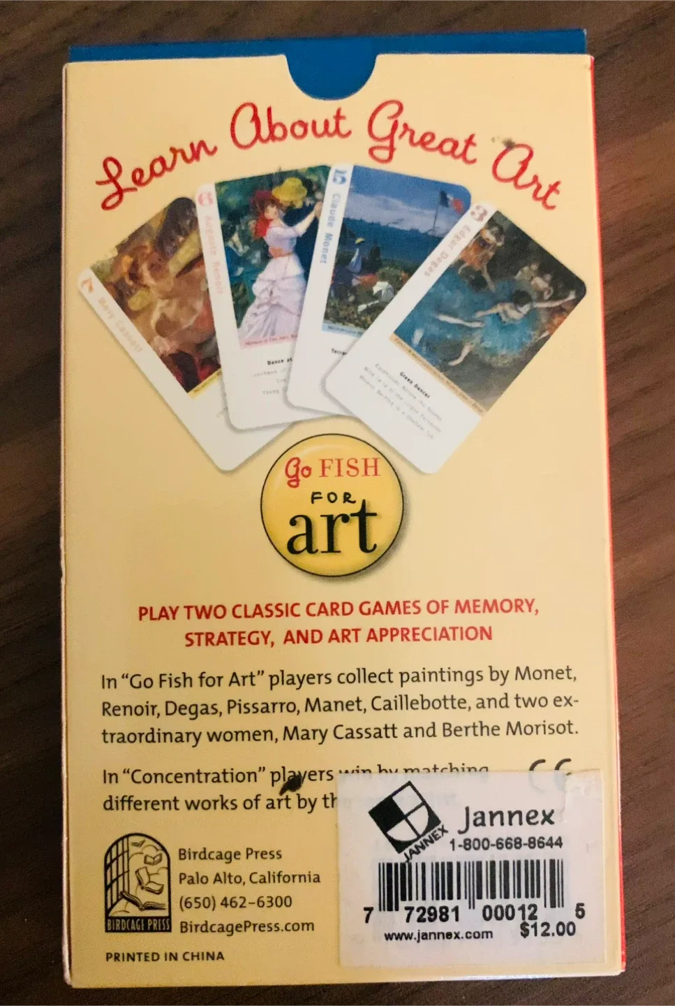 Board Games Lot: Go Fish Art, Great Women Memory Game, Ungame image indicator(7)