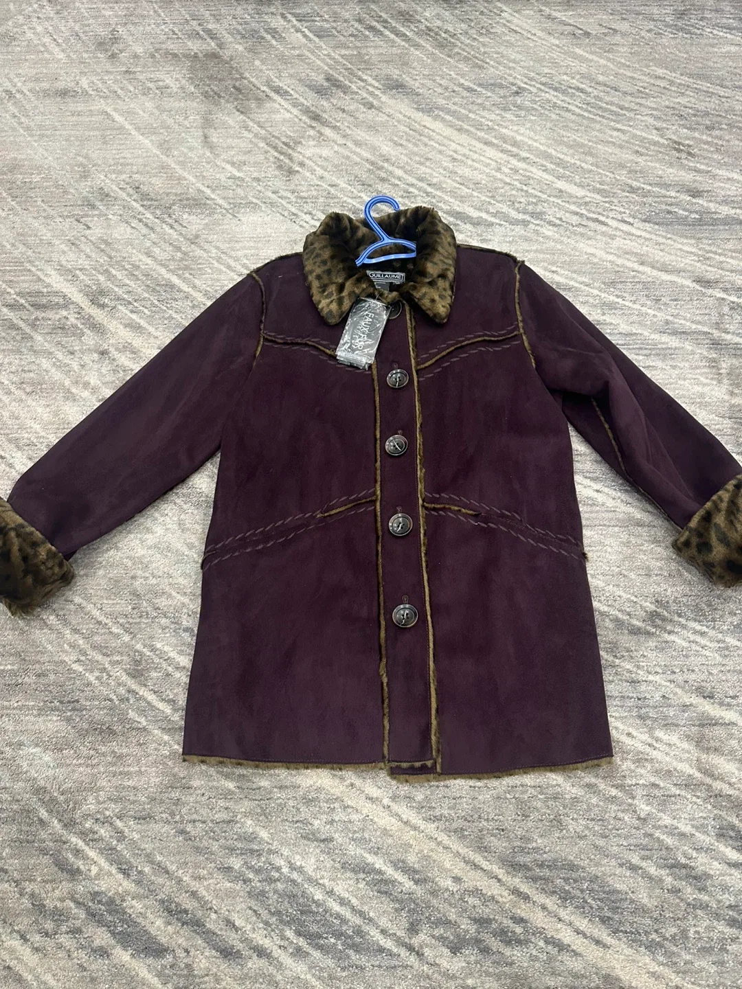 Dolce Touch Purple Suede Jacket image indicator(2)