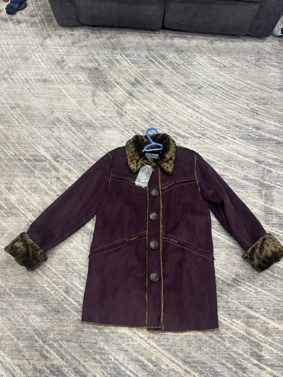 Dolce Touch Purple Suede Jacket