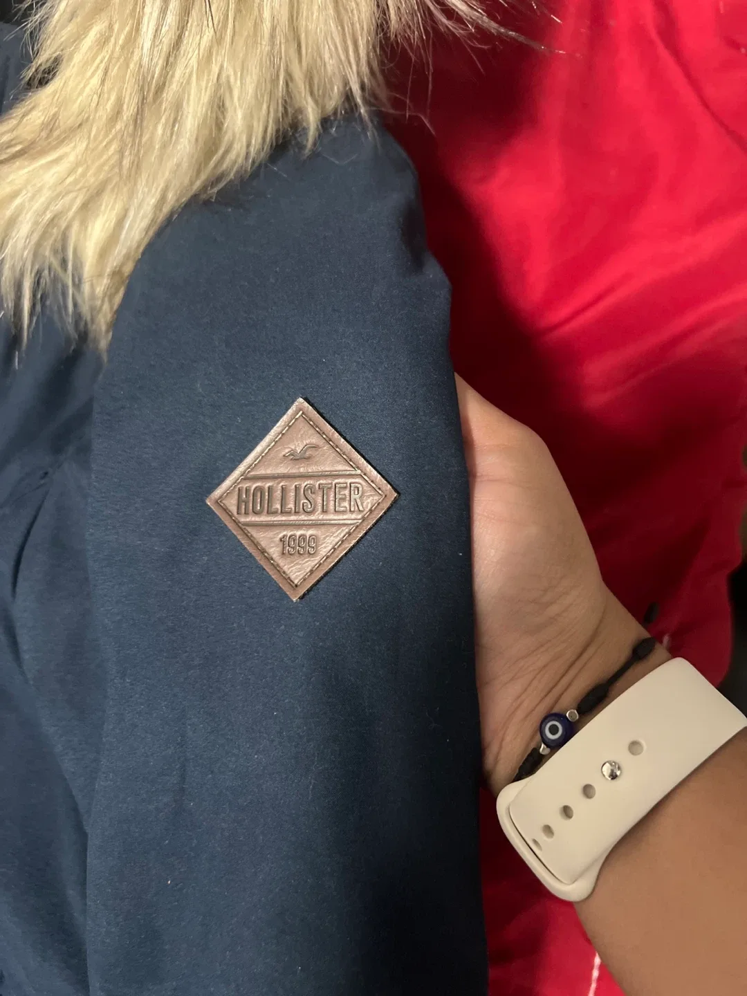 Hollister Navy Winter Parka image indicator(3)