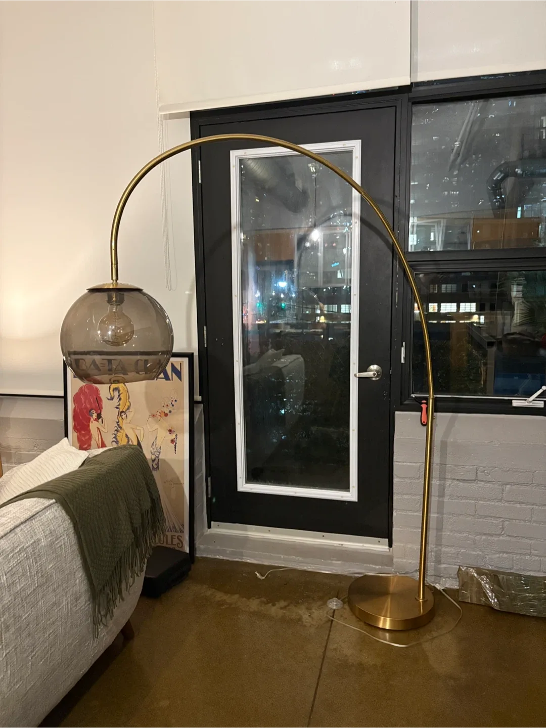Arc Floor Lamp - Gold Finish