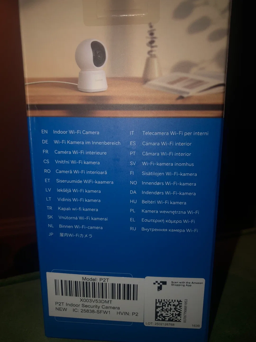 New opened but unused Laxihub P2T Indoor Security Camera image indicator(2)