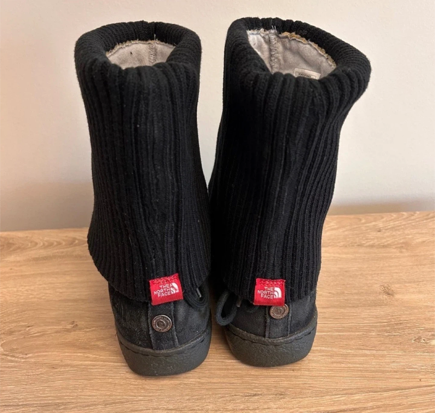 The North Face Black Suede Booties