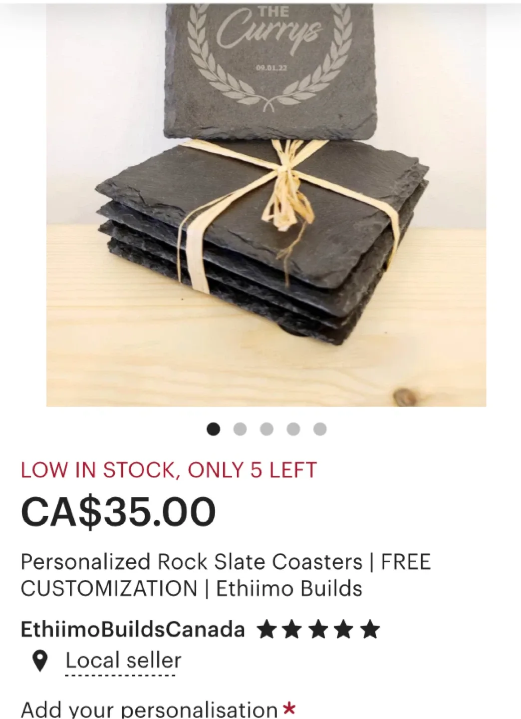 BN SLATE AND CORK COASTERS image indicator(2)