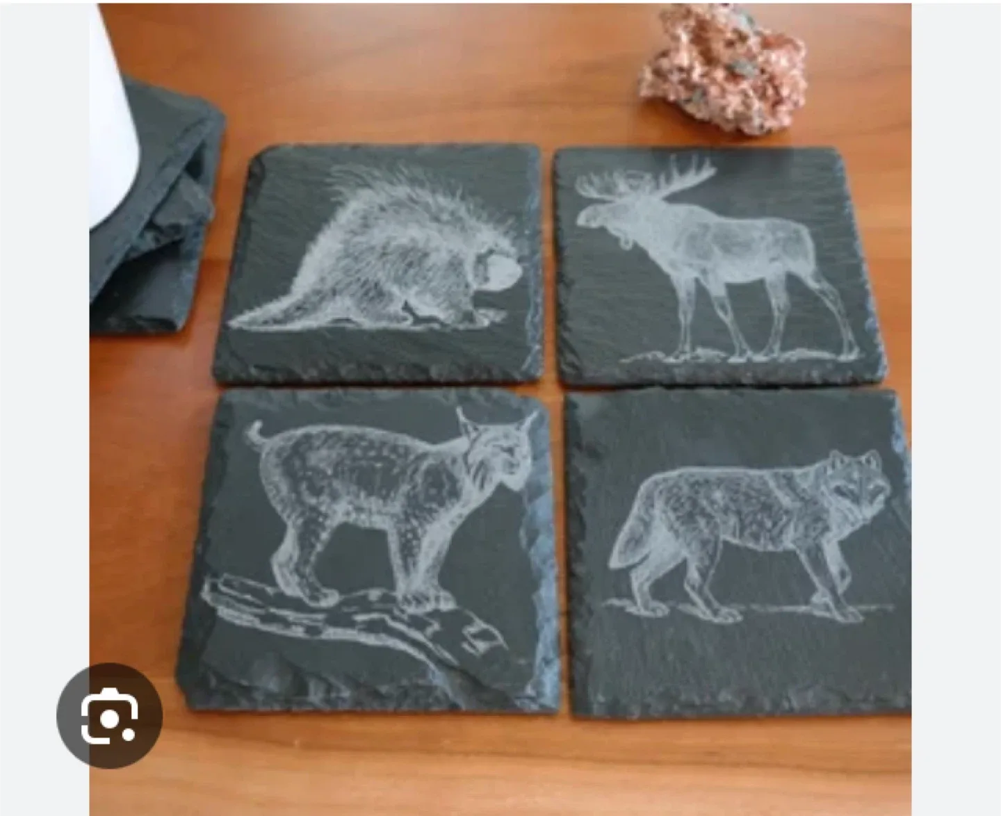 BN SLATE AND CORK COASTERS