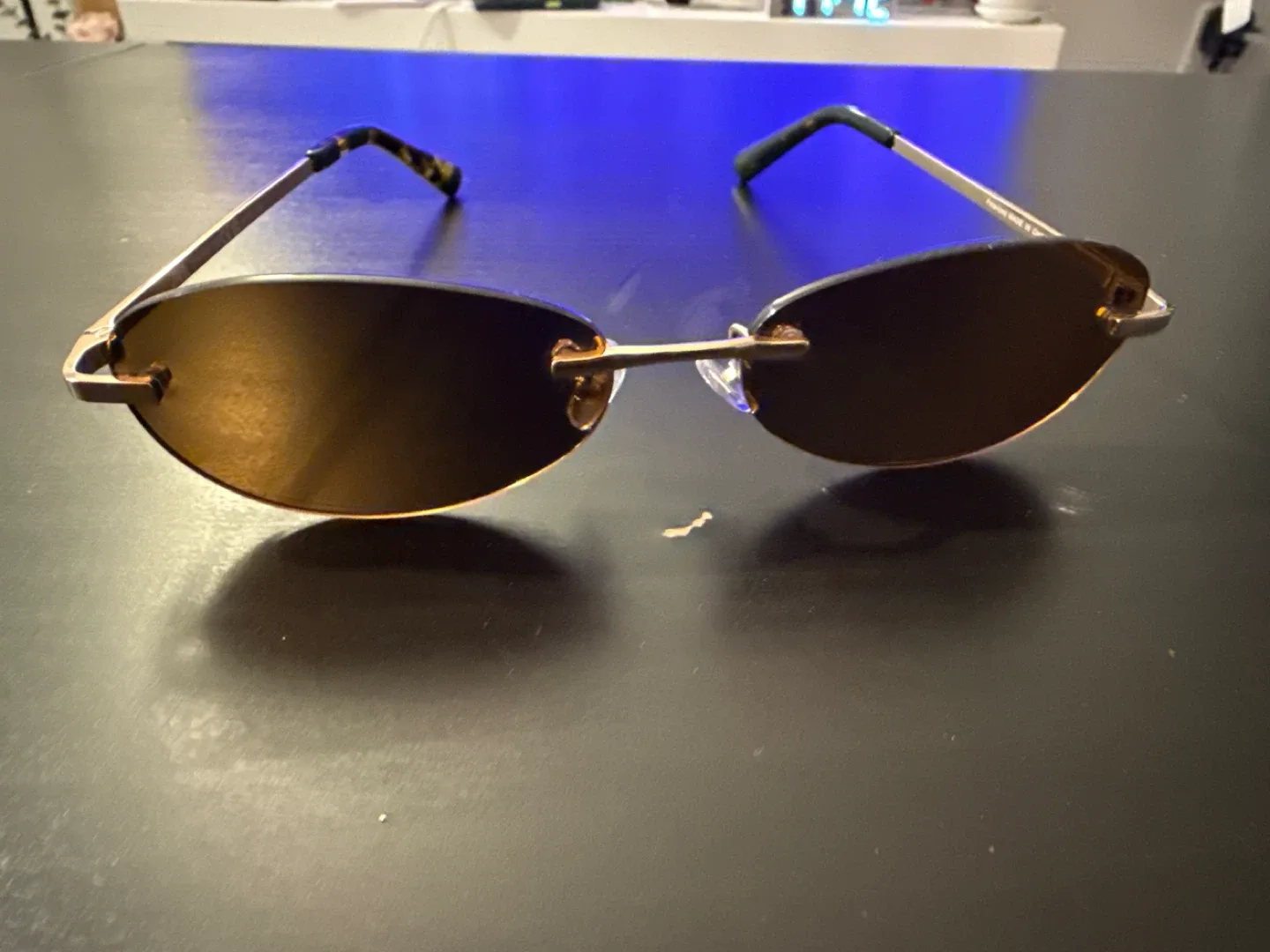 Rimless Brown Tint Sunglasses zara