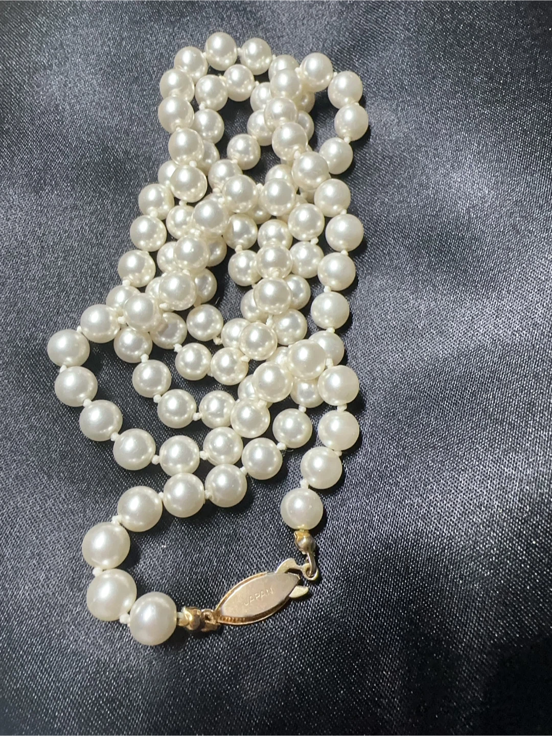 Long Vintage Faux Pearl Necklace - photo 2
