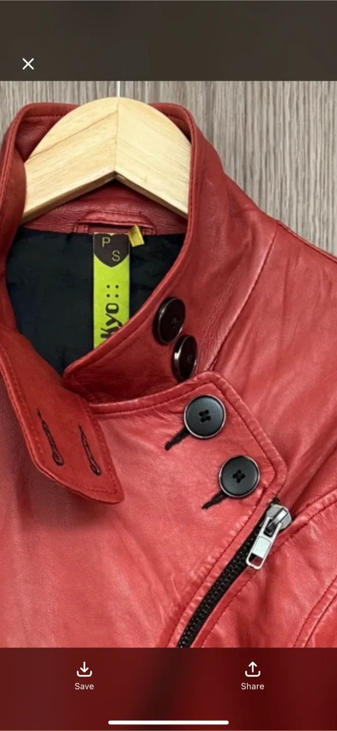 SOIA & KYO Red Leather Jacket image indicator(3)