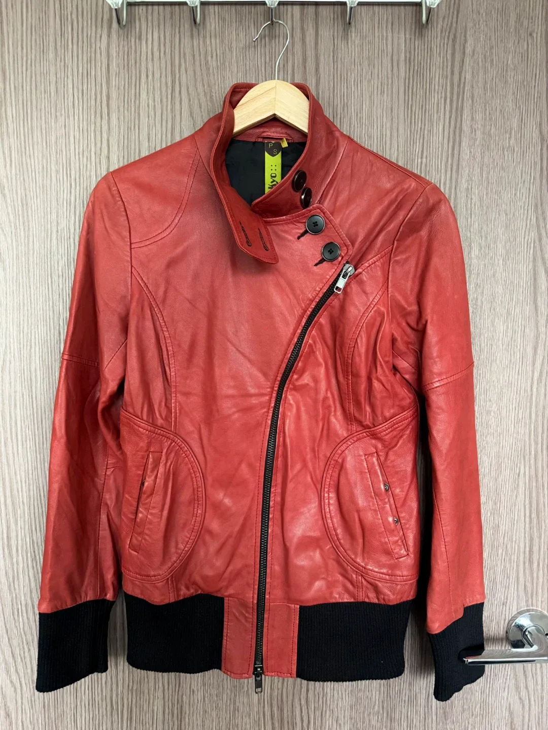 SOIA & KYO Red Leather Jacket image indicator(2)