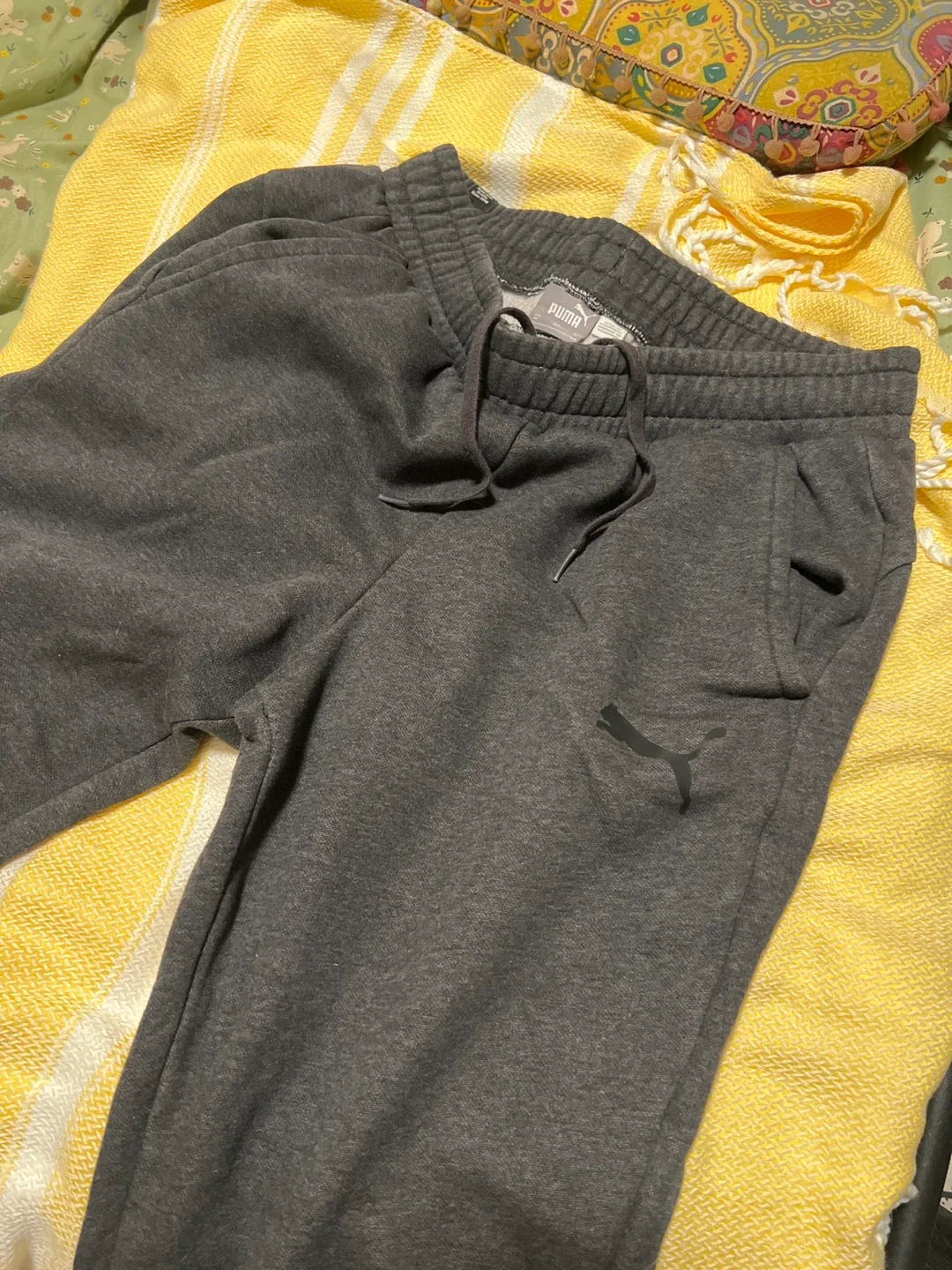 Puma Grey Jogger Pants - Size M