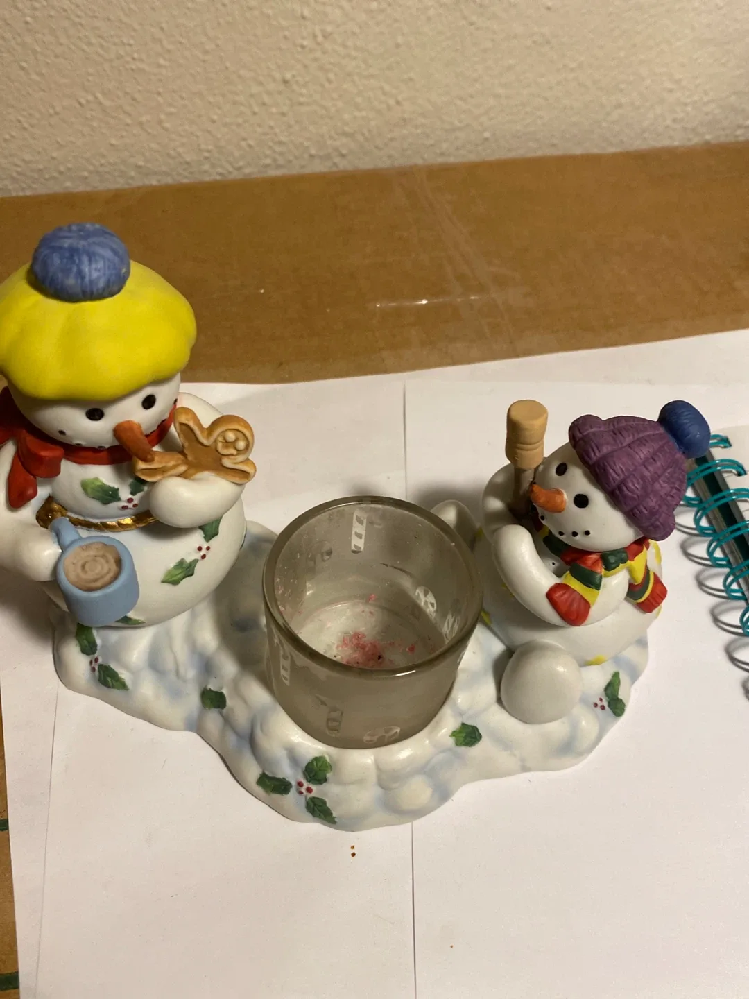Snowman Kids Votive Candle Holder