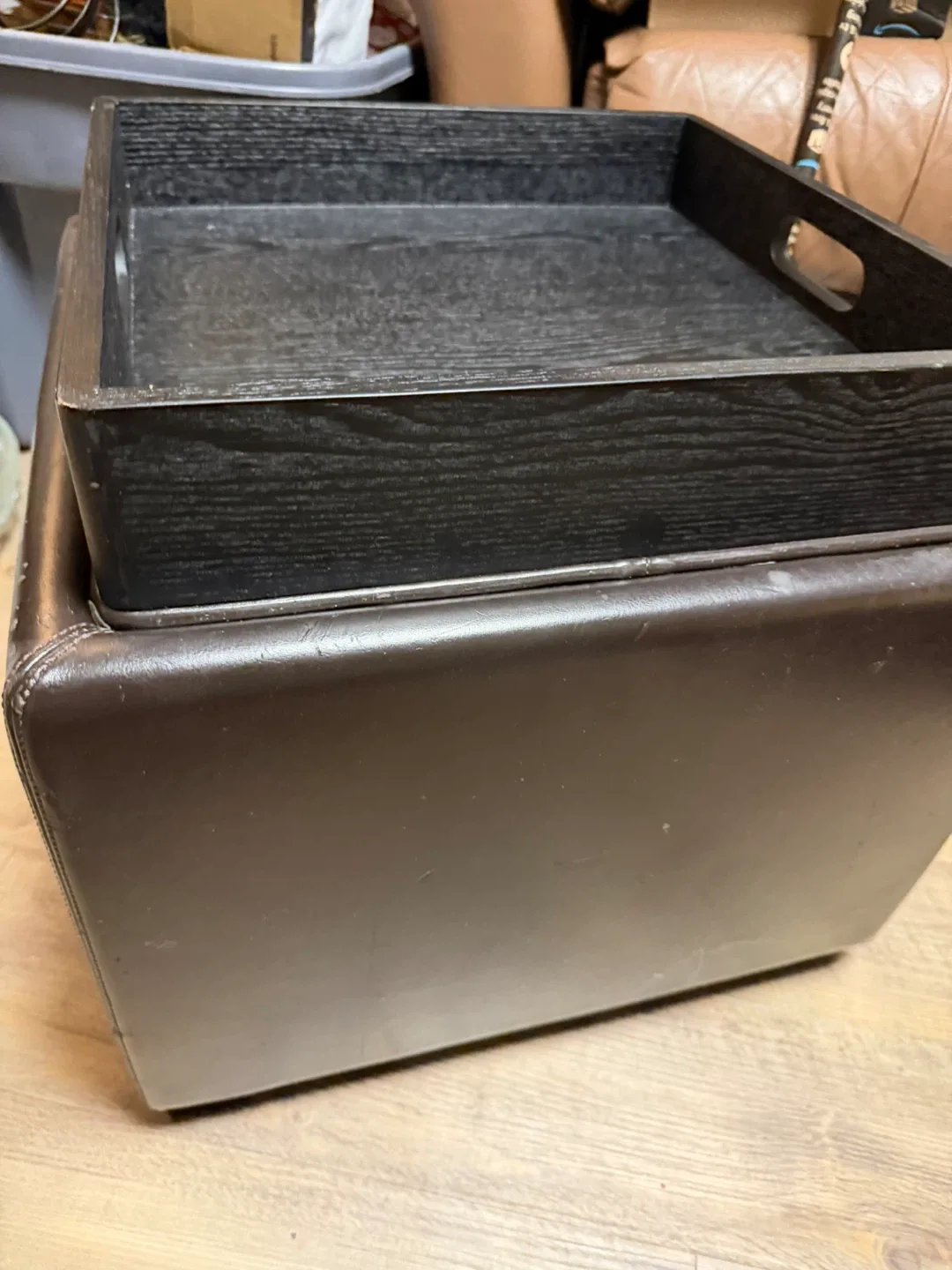 Storage Ottoman with Reversible Tray Top image indicator(4)