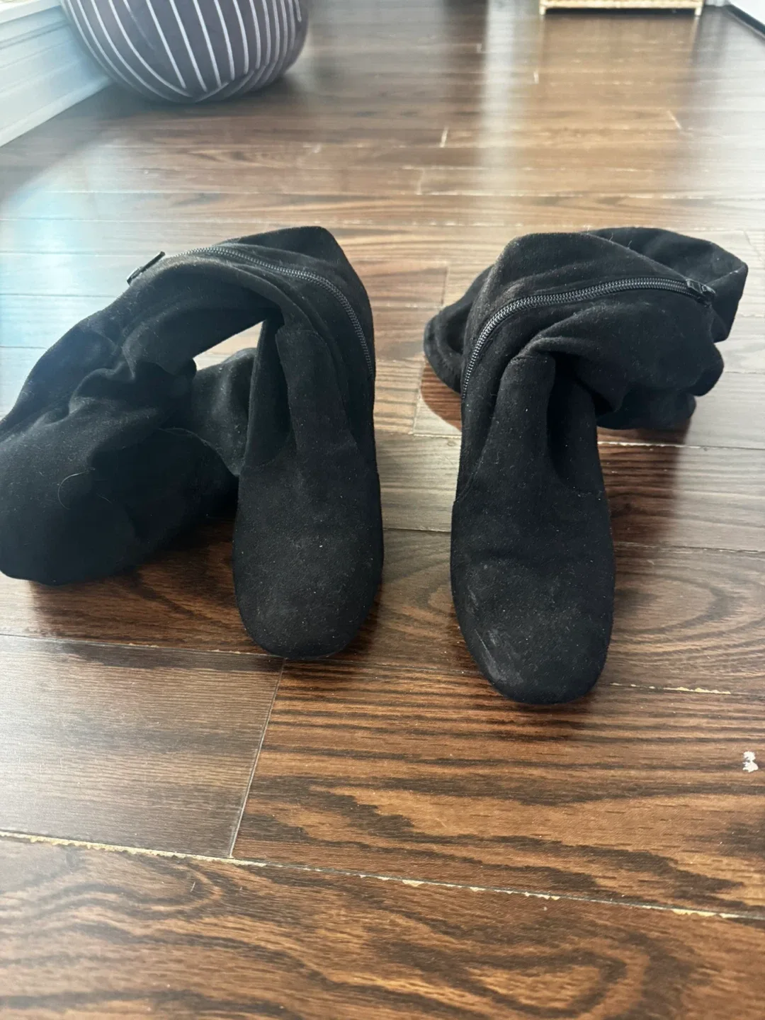 Black Over-the-Knee Boots, Size 8