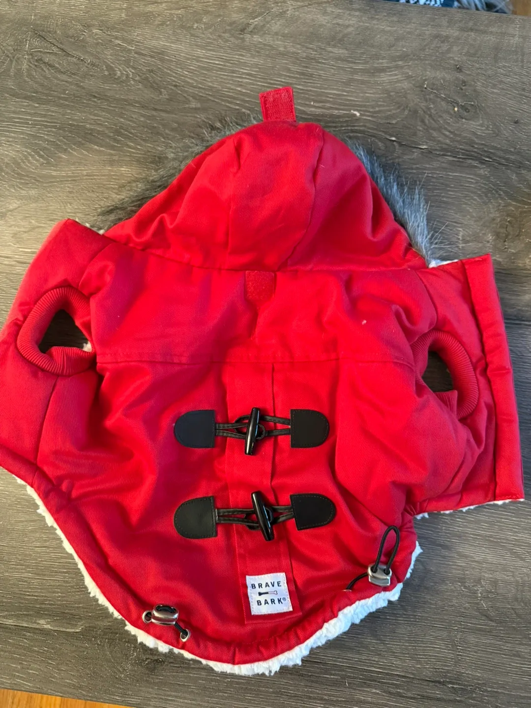Sherpa Lined Dog Jacket with Hood