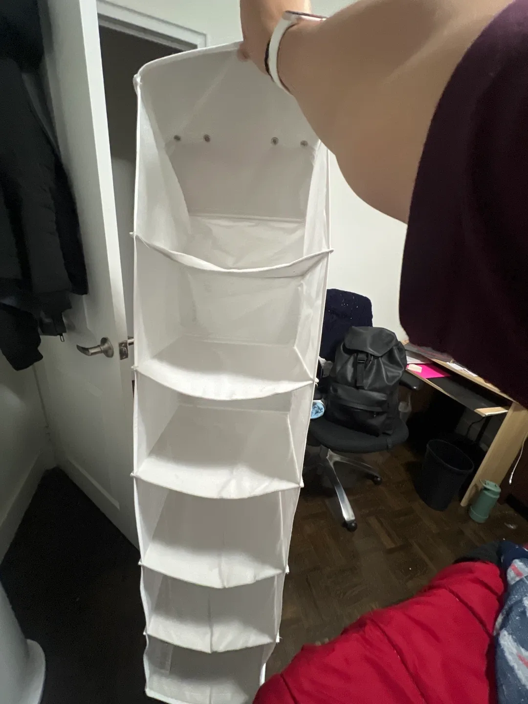 Walmart Hanging Closet Organizer - White