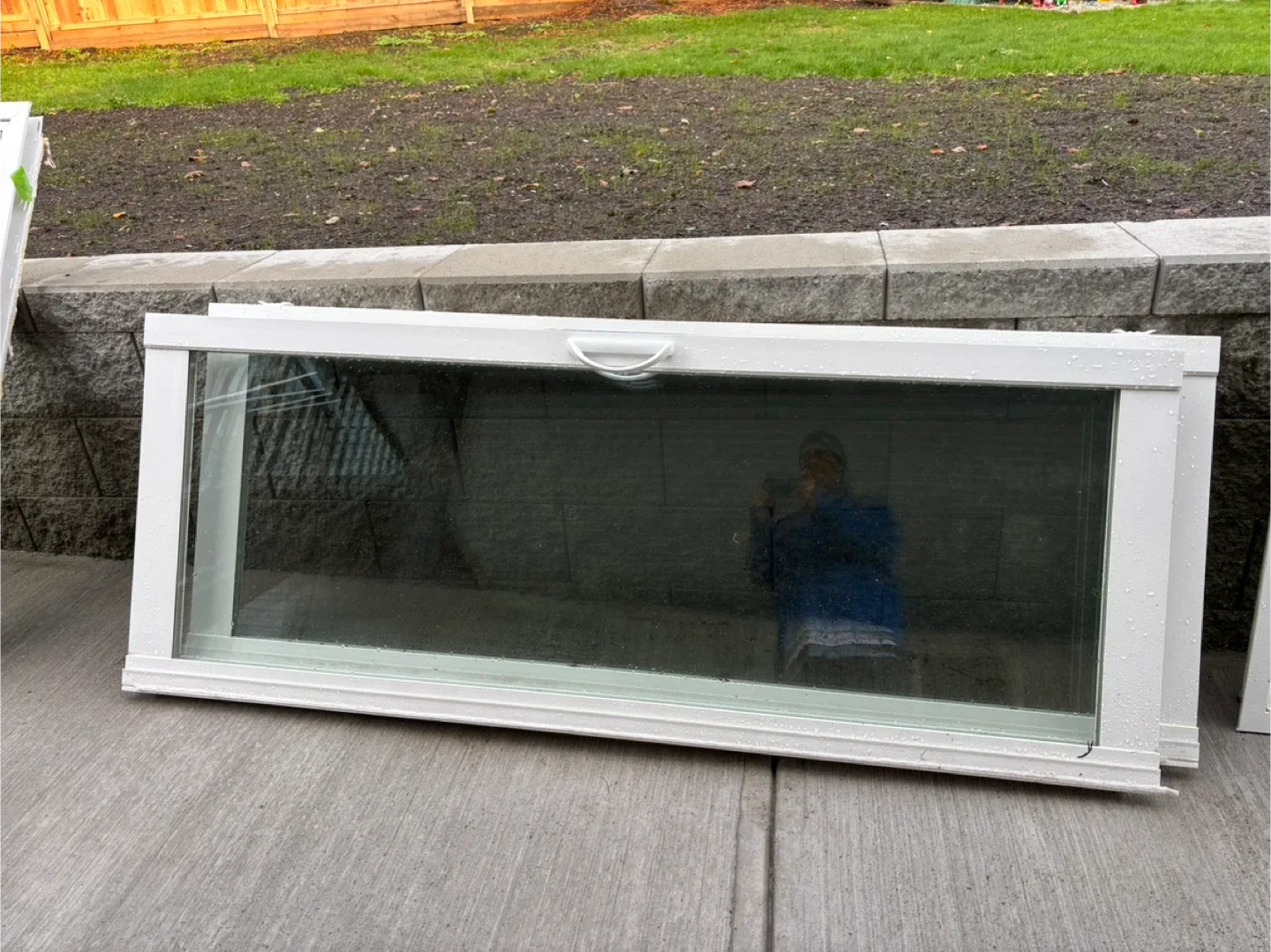 White Window Frame & sliding door