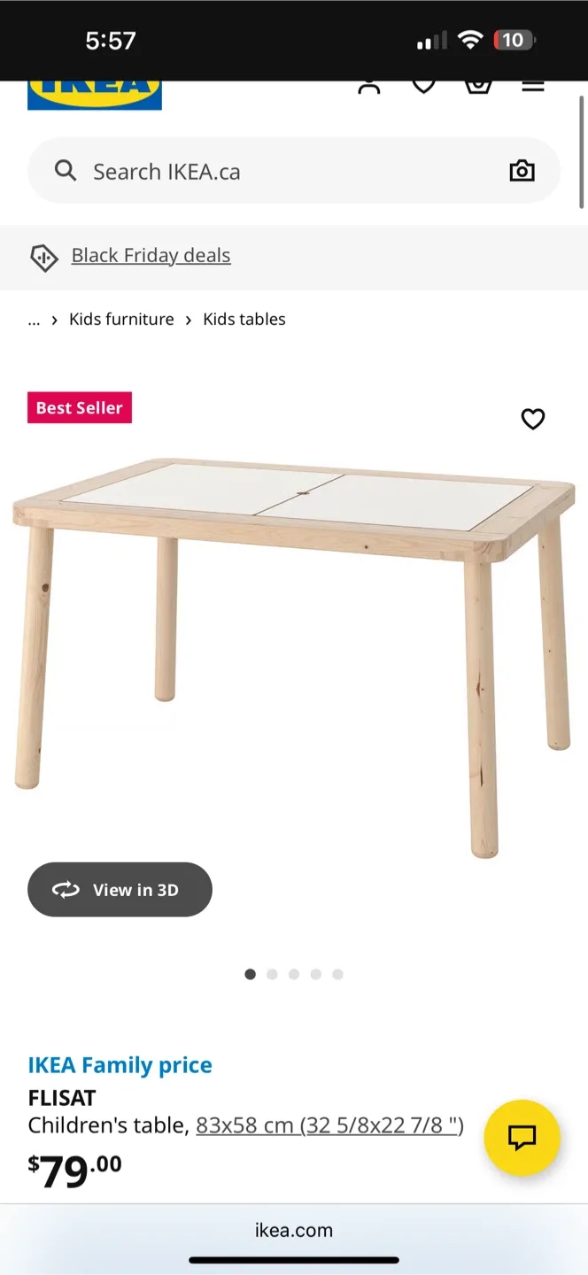 IKEA FLISAT Children's Table image indicator(3)