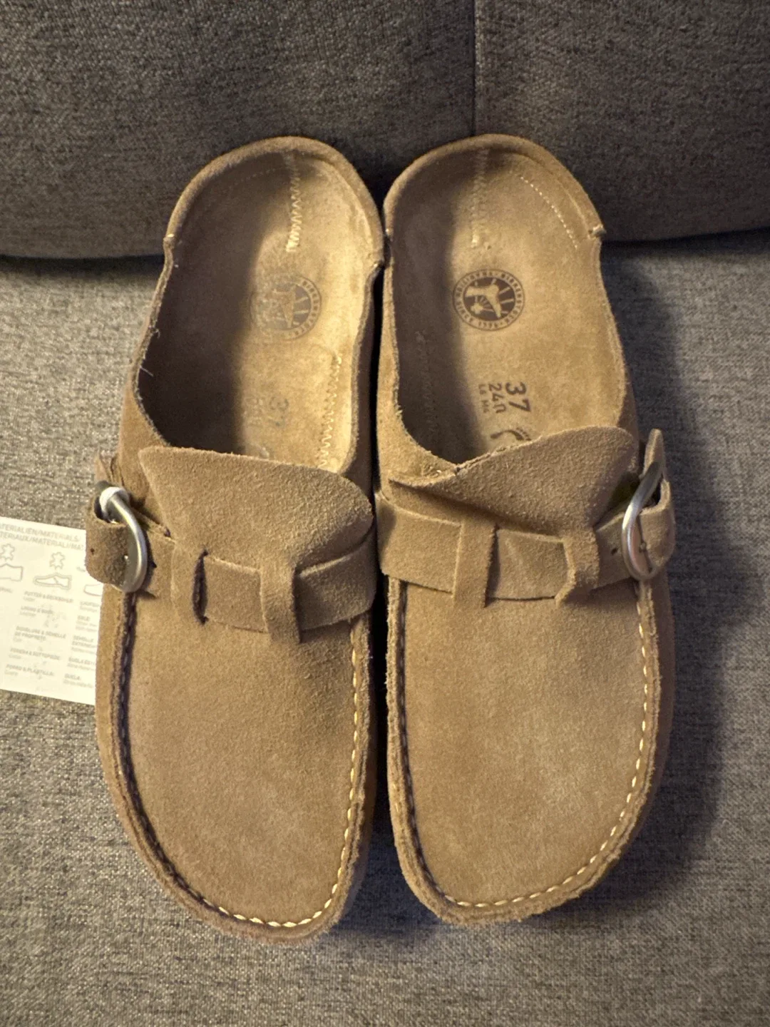 Birkenstock Buckley Taupe Suede Size 37 (US L6) image indicator(2)