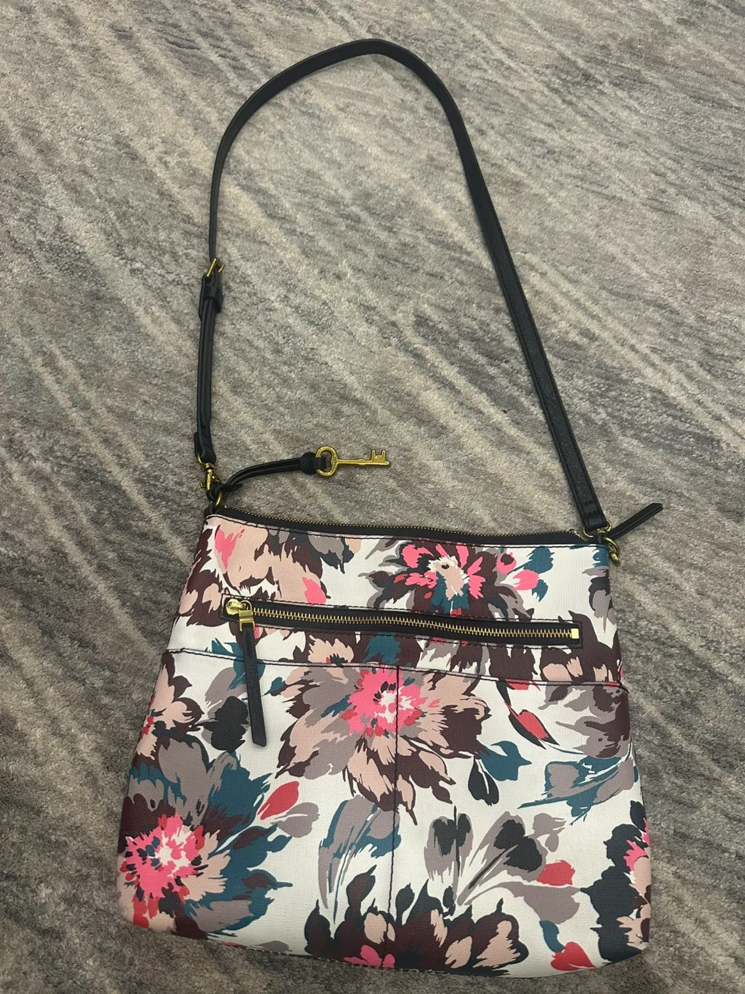 Fossil Floral Crossbody Bag
