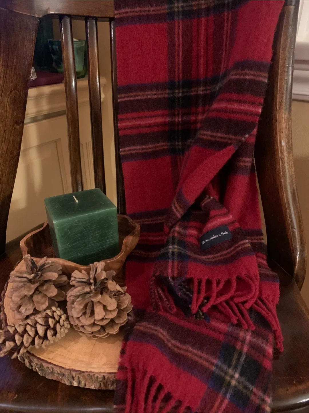 Abercrombie & Fitch Plaid Scarf image indicator(3)