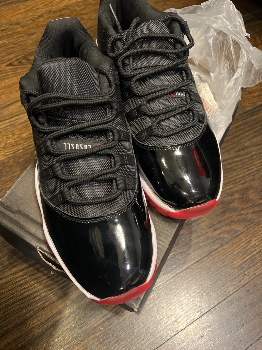 Air Jordan 11 Retro Little Flex (PS) - Black/Red - photo 5