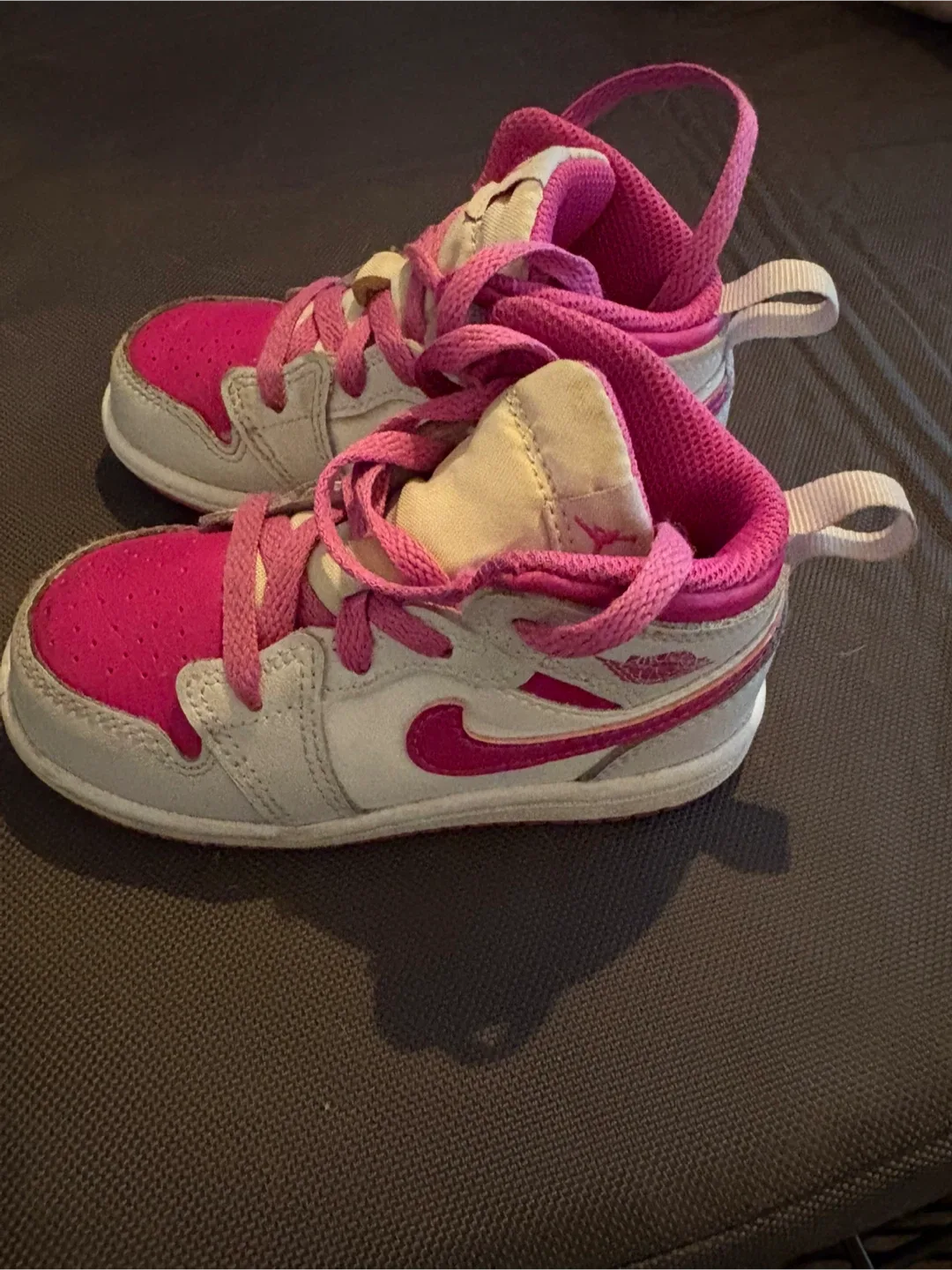 Nike Air Jordan 1 Toddler Shoes - Pink/White image indicator(2)