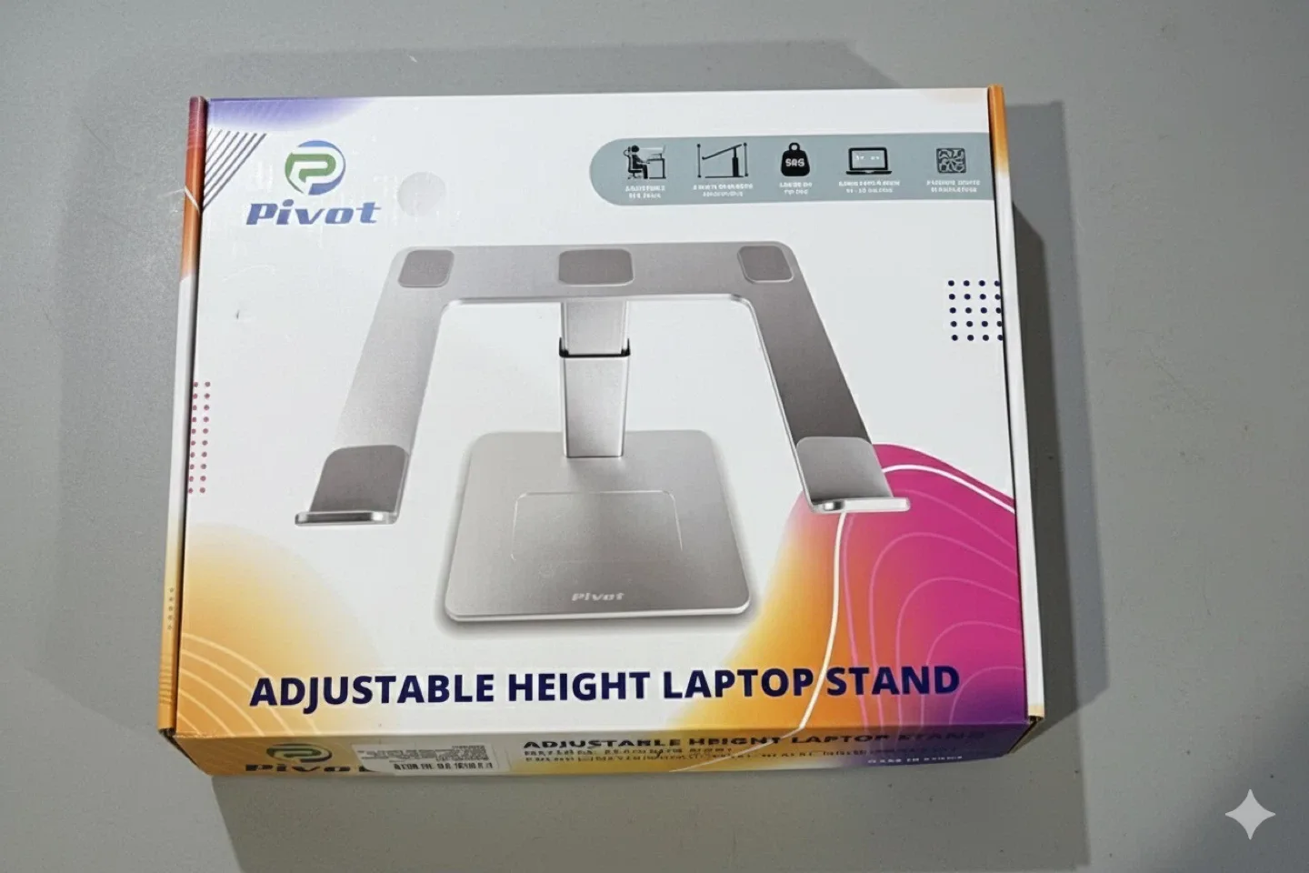 Pivot Adjustable Height Laptop Stand - New in Box!