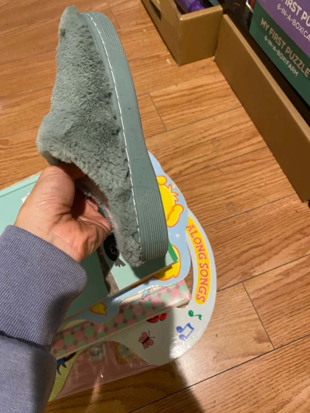 Cute Kids Winter Warm Slippers 20cm length image indicator(3)