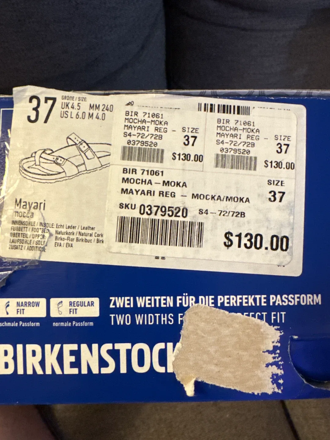 Birkenstock Mayari Mocha Sandals - Size 37 (US 6-6.5) image indicator(4)