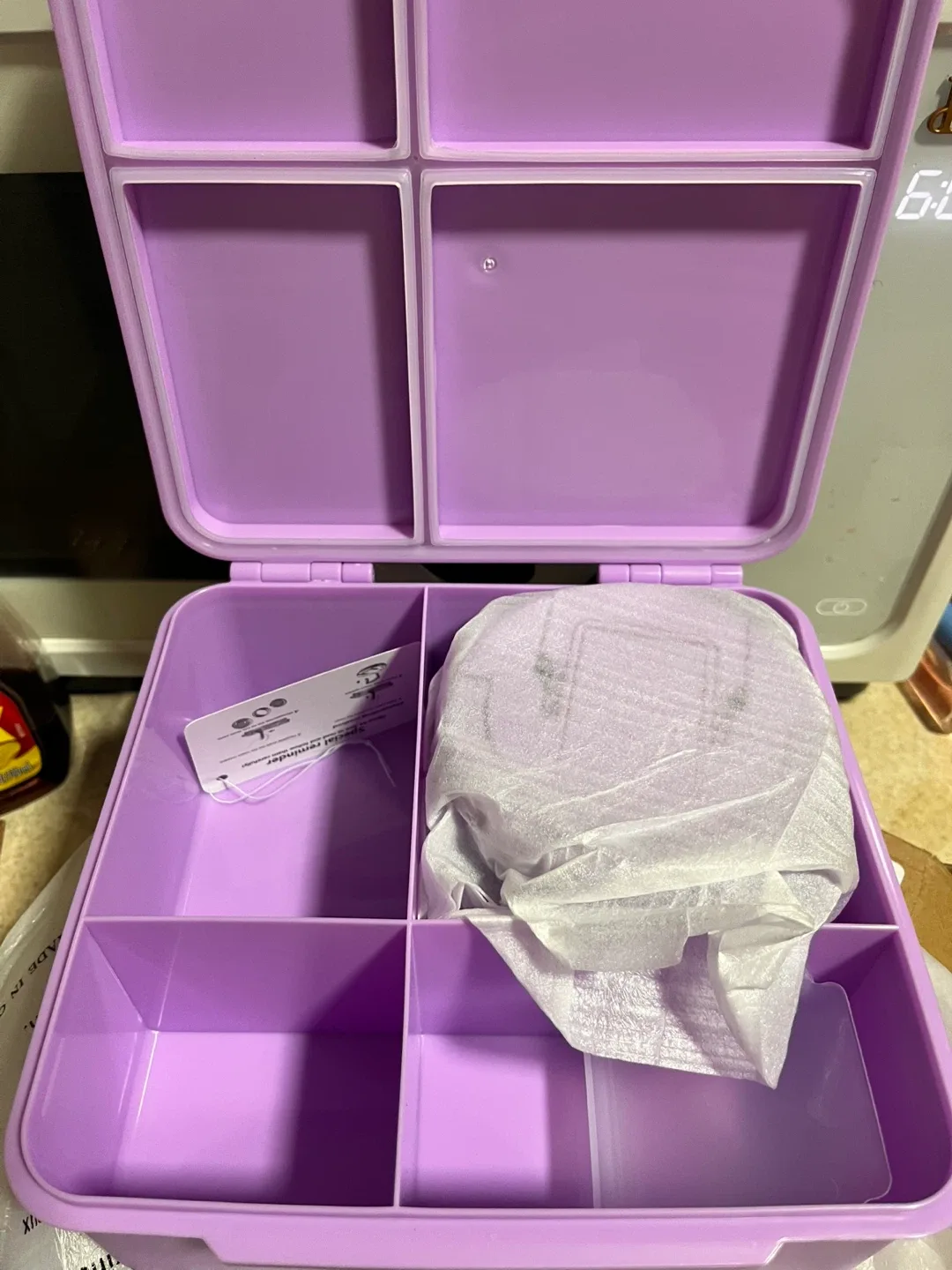 Purple Bento Lunch Box with Thermos image indicator(3)