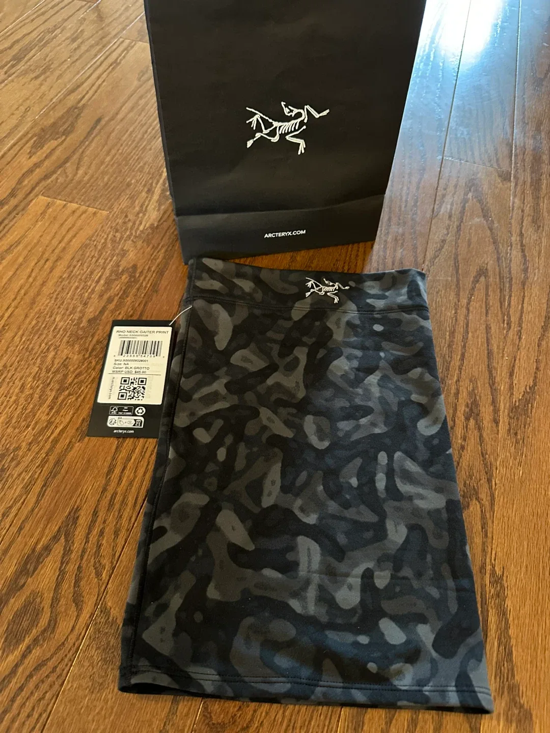 Arc'teryx Rho Neck Gaiter Print - BLK Grotto